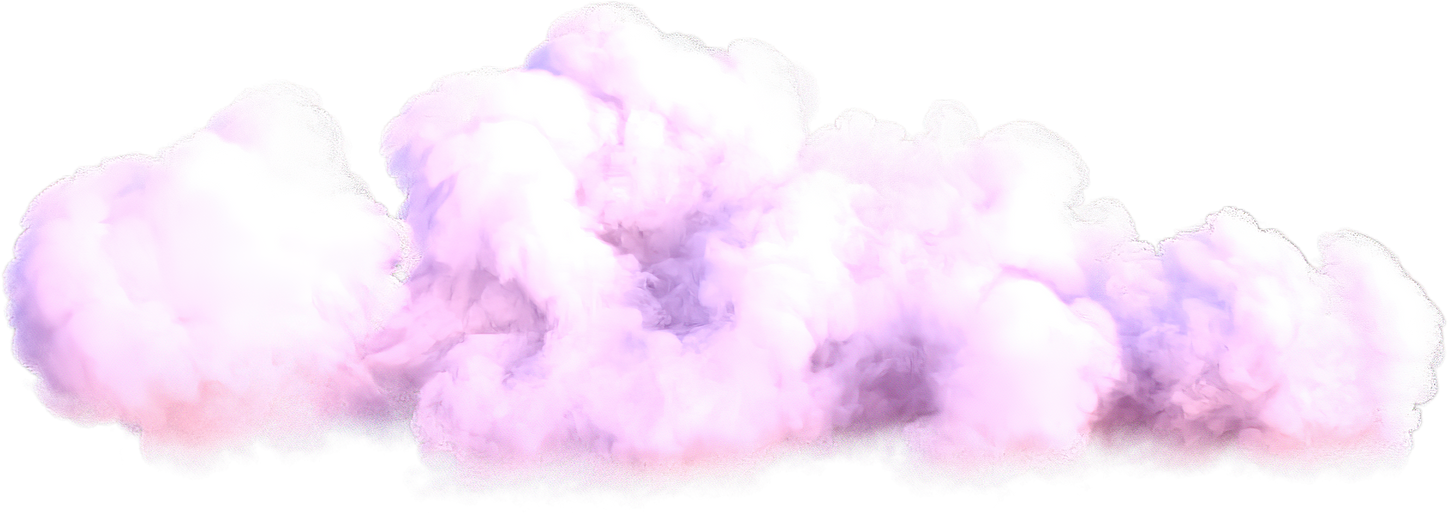 Realistic pink cloud.