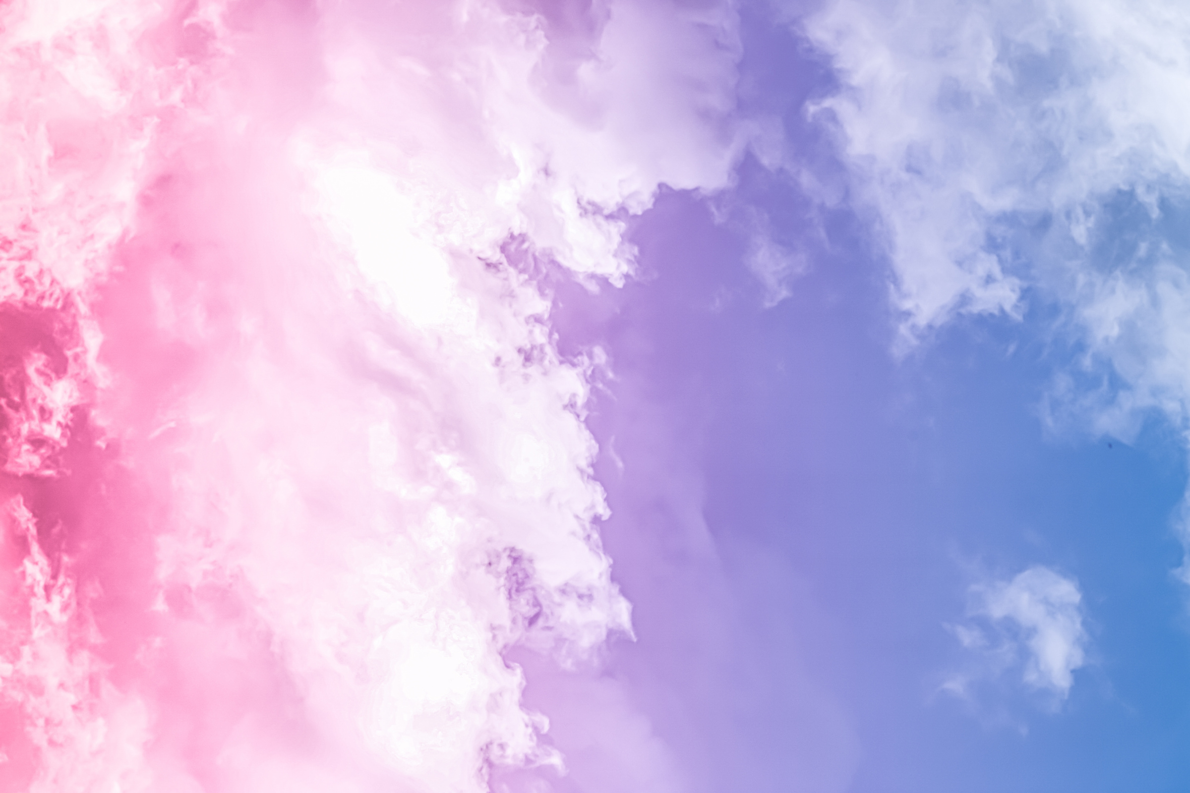 Fantasy Pink and Blue Sky, Spiritual and Nature Background